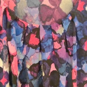 Colorful Abstract Print Dress